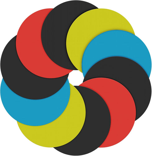 Teenitor 10PCS Rubber Jar Gripper Pads Multi-purpose Gar Opener Gripper Pad Bottle Gripper Opener for Seniors Kids Women Kitchen Coasters Round, 4...