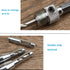 4Pcs Door Self-centering Hinge Drill, Window Hole Opening Center Drill Bit Hole Puncher Woodworking Tools 5/64'' 7/64'' 9/64'' 11/64''...