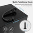15 Pcs Black Wall Mounted Coat Hooks, Hanger Hook with 30 Pieces Screws for Towel, Key, Robe, Scarf, Bag, Cap, Coffee Cup, Mugs...