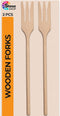 Wooden Forks for Cooking - 2 pcs Wood Fork Set Perfect Size Great for Cooking - Salad Pasta Grill Tasting Fork Wood - Wood Kitchen Utensils...