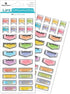 Paper House Productions Planner Sticker Day Tracker Set of 4 Packs of Sticker Sheets for Planners, Journaling and Crafting...