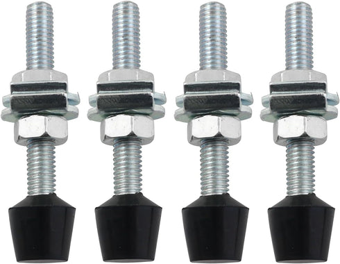 LQ Industrial 4pcs Rubber Head Carbon Steel Toggle Clamps M8x70mm Carbon Steel Toggle Clamp Screw Assembly with Rounded Spindle Tip...