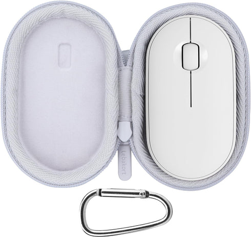 Mouse Case compatible with Logitech Pebble 2 M350s / M350 / M355 / i345 / POP Slim Bluetooth Wireless Mouse (Off White Case)...
