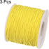 3pcs Elastic Beading Cord for Bracelet 1mm Dia 328ft Stretchy String Sturdy Elastic String for Jewelry Making, Necklaces, Beading, Yellow...