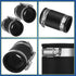 2 Pcs Flexible TPE Coupling with Stainless Steel Clamps for Plastic and Copper Plumbing Connections, High Temperature Resistant Material, Black (1...