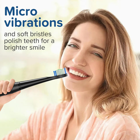 Replacement Toothbrush Heads 10 Pack Compatible with Bitvae Daily D2 Rechargeable Toothbrush, for D2 Toothbrush Heads Refills, Black...