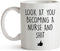YouNique Designs Nursing School Coffee Mug, 11 Ounces, Nursing Graduation Gifts for Him and Her, Registered Nurse Graduation Gifts, Soon to Be Nur...