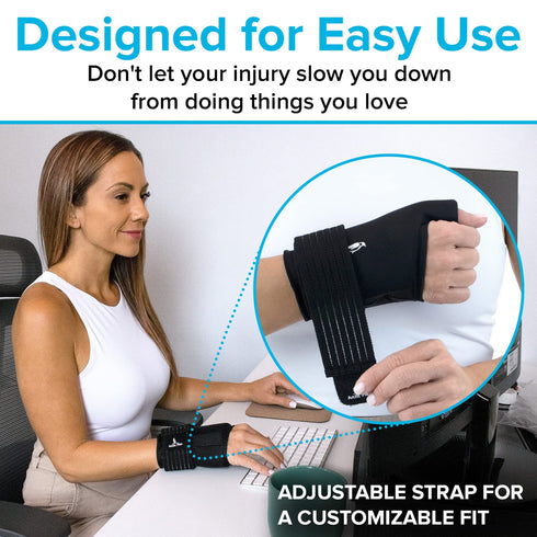 Arctic Flex Wrist Ice Pack Wrap - Extra Strength Hot & Cold Therapy - Reusable Hand & Thumb Freeze Sleeve - FSA/HSA Approved for Arthritis, Carpal...