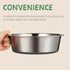 2 Pack Stainless Steel Dog Bowls, Premium Metal Dog Bowls with Non Slip Rubber Bottom, Dishwasher Safe, Easy to Clean, 4 Cup, Gray Bottom...