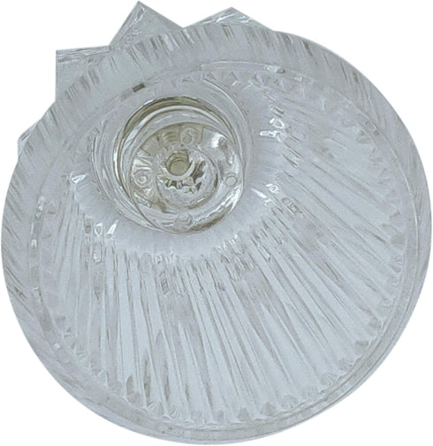 Bathtub and Shower 3 Piece Windsor Replacement Handles for Price Pfister Systems, 12 Point Broach,3 Piece Set of Hot, Cold, Diverter, Clear Acryli...