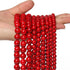 35pcs 10mm Red Beads Red Turquoise Bead Crystal Gemstone Beads for Bracelets, Natural Stone Beads for Jewelry Making DIY Bracelet Necklace...