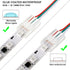20 Pieces 3 Pin LED Light Connectors Strip to Wire Quick Connector LED Extension 3 Pin LED Strip Connector 10 mm Terminal Strip Connectors Clear T...