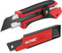 HAUTMEC 25mm Extra Heavy-Duty Utility Knife with 10pcs Blade set, Multi-Purpose Snap-off Box Cutter, Ratchet-lock Mechanism, Reinforced Fiberglass...
