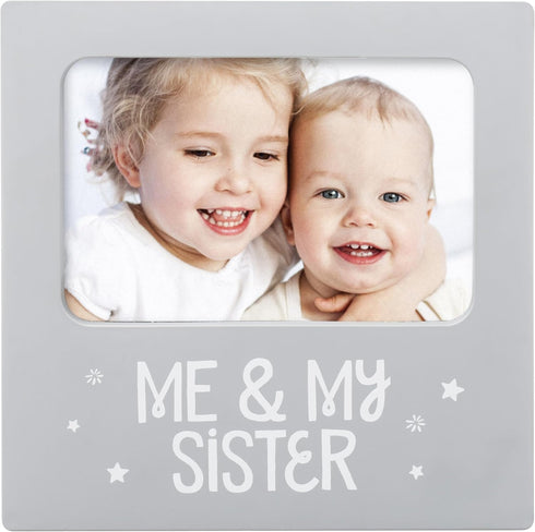 tiny ideas Me and My Sister Picture Frame, Baby Keepsake Frame, Sibling Gifts for Sisters, Brothers, Birthday, Shower, Baptism, Newborn Nursery De...