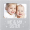 tiny ideas Me and My Sister Picture Frame, Baby Keepsake Frame, Sibling Gifts for Sisters, Brothers, Birthday, Shower, Baptism, Newborn Nursery De...