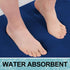 Smiry Memory Foam Bath Mat 24x16, Extra Soft and Absorbent Bathroom Mats, Non Slip Washable Carpet for Floor, Shower and Tub, Navy Blue...
