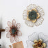 Funerom Golden Floral Wall Decoration Metal Flower Wall Decor 11x1.5x11 inches...