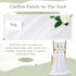 Chiffon Fabric by The Yard,White 58 Inches Wide 3 Yards Sheer Fabric Continuous Solid Color Draping Fabric for Party Clothes DIY Crafts...
