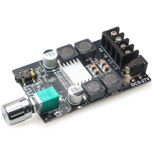 50W+50W Bluetooth 5.0 Amplifier Board,100w Audio Amp Board Dual Channel DC8-24V,Easy Installation and Password Free Connect to Phone Quietly...