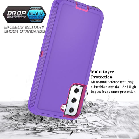 Galaxy S21 Plus Case for Samsung Galaxy S21 Plus 5G Case Military Drop Shockproof Armor Heavy Duty Rugged 3 in 1 Protection Cover for Galaxy S21 P...