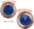Round Crystal Silver Cufflinks for Men With Gift Box Green/Blue/Colorful Crystals Men's Cuff Link Set for Wedding Shirt Party Business Birthday An...