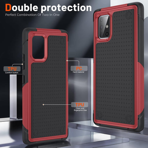 Designed for Samsung Galaxy A71 5G Case 2 in 1 Gift Militay Grade Drop Protective Rugged Heavy Duty Cover Shockproof Case for Galaxy A71 5G Phone ...
