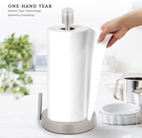 Kamenstein Perfect Tear Paper Towel Holder, 13-Inch, Silver...