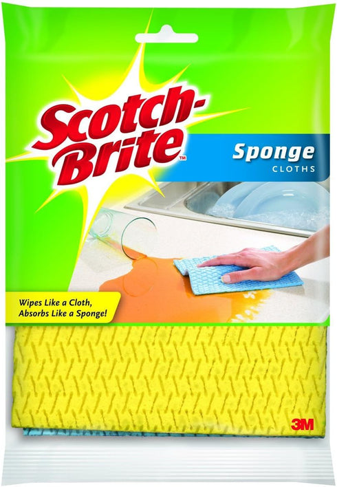 3M 9055 2PK Sponge Cloth, Pack of 1, Assorted...