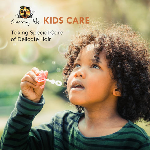 Sunny Isle Kids Care Extreme Hydrating Finishing Hair Butter 4oz | Gentle Care Formula for Daily Use | Promotes Softer, Smoother Hair | Frizz & Fl...