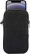 Neoprene Small Size Cell Phone Sleeve, Zip Wallet Pouch with Neck Strap for iPhone 16, 16e, 15 14 Pro, iPhone 13 12 Pro iPhone 13 12 Mini 11 Pro i...