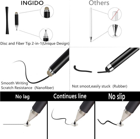Stylus for touch screen, high precision universal stylus Sensitive and precise stylus, capacitive stylus for all universal touch screen devices su...