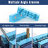 4 Inch Magnetic Vise Jaw Pads Covers, 1 Pair Retention Vice Jaw Pads Universal Jaw Covers with Multiple Angle Grooves Design, Vice Soft Jaws for W...