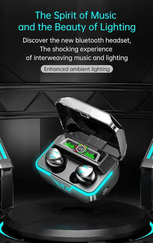 True Wireless Earbuds, 2024 Bluetooth Headphones 5.3 Earbuds, Waterproof Touch Control Ear Buds in-Ear Built-in Mic, with LED Power Display, IP7 W...
