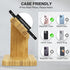 Wireless Charging Station for Apple, 20W Fast 3 in 1 Wireless Charger Stand, Bamboo Charging Station for iPhone 15/14/13/12 Pro/Max/Plus, for Appl...