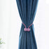 Fullgaden 2 Packs Magnetic Curtain Tiebacks with Unique Wooden Balls,Classic European Window Tie Backs Holders for Home Office Kitchen Sheer Black...