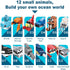 12 Packs Mini Animals Dog Building Blocks Sets Toys Party Favors for Kids,STEM Educational Brick Kits,Goodie Bags, Classroom Prizes, Birthday Vale...
