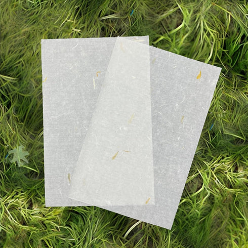 60 Sheets A4 Mulberry Paper,Vagocom Handmade Origami Paper Natural Fiber Rice Paper Sheets for Decoupage Paper,DIY Art Crafts(White+Yellow)...