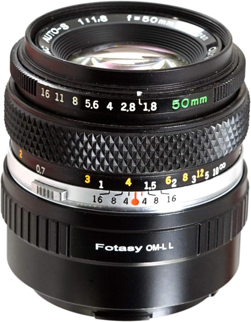 Fotasy Olympus OM Lens to L Adapter, Copper, OM Lens Adapter to L Mount, Compatible with Panasonic S1 S1H S1R S4 S5 Leica SL SL2 TL2 TL Leica T Si...