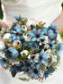 CATTREE Artificial Peony Bud Mixed Flowers, 4pcs Plastic Plants Silk Fake Flowers Bouquet Bridal Home Garden Office Kitchen Bathroom Table Centerp...