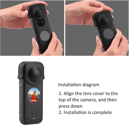 Goshyda Lens Protective,Replacement Lens Cover,for ONE X2 Camera,Anti?Slip, Drop?Proof, Scratch?Proof,wear?Resistant...