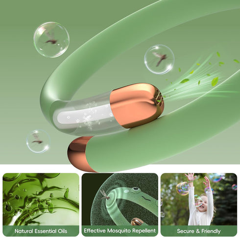 Mosquito Repellent Bracelets for Kids & Toddlers, Reusable Natural Bug Insect Repellent Bands, Waterproof DEET-Free Wristband for Outdoor Camping ...