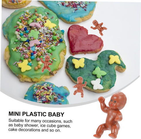 30pcs Baby Full Moon Doll Mini Baby Dolls Baby Products for Newborns Small Plastic Baby Bathing Tiny Baby Figurines Plastic Lovely Baby Statue Par...