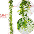 CLONG 5pack Wisteria Garland Flower Garland Artificial Flowers Wisteria Vines Fake Ivy Flowers Total 33ft (White)...