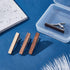 4 Pcs Wood Tie Clip for Men Natural Tie Bar Fashion Personalized Wooden Tie Slide for Wedding Anniversary Business Best Gift...