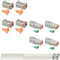 4 Set 4 Pin Waterproof Connector Automotive Electrical Butt, Deutsch DT Connector Kit with 18 Pairs 16# Stamped Contacts, 8 Pcs Sealing Plugs and ...
