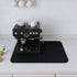 Coffee Mat Black Large Dish Drying Mat for Kitchen Counter, Hide Stain Absorbent Coffee Bar Mat Spill Mat, Coffee Maker Station Pot Mat for Counte...
