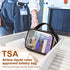 Wedama TSA Approved Toiletry Bag, 4 Pack Clear Makeup Bags with Handles, Quart Size Clear Toiletry Bags, PVC Clear Cosmetic Bags for Women and Men...