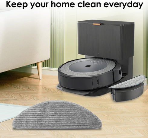 Vacuum Accessories Kit for Irobot iRobot Roomba Combo i5, i5+,j5, j5+ Robot Vacuum- 4 Mop Pads...