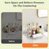 Bukfen 360 Rotating Makeup Organizer for Vanity,1 Tier Diamond Small Skincare Organizers,Lazy Susan Organizer, Spinning Cosmetic Display Case,Orga...