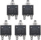 5Pcs 125-250V AC 50V DC Circuit breaker 25A Push Button L1 Series Manual Reset Thermal Circuit Breaker 25A...